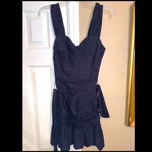 French Connection NWT Black Ruffle Dress